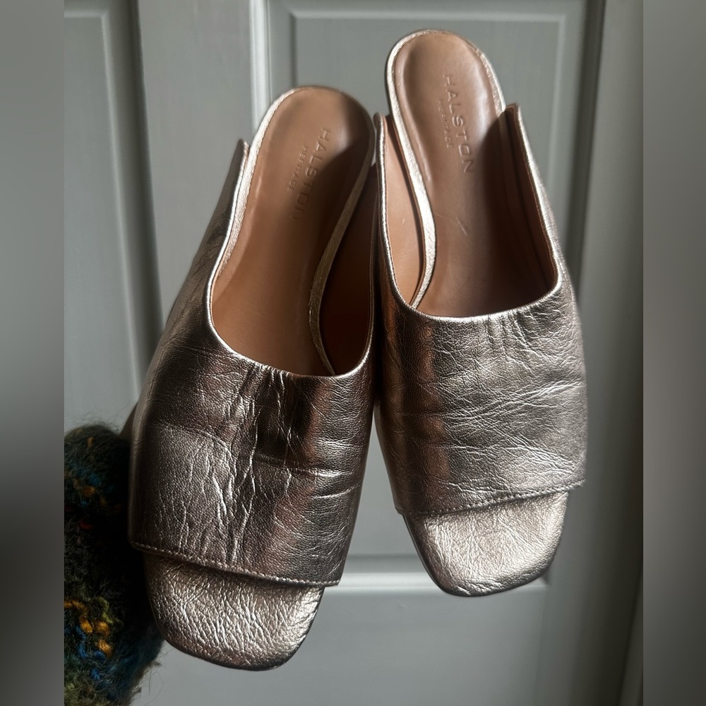 Halston Heritage Women's Rose Gold Mules
